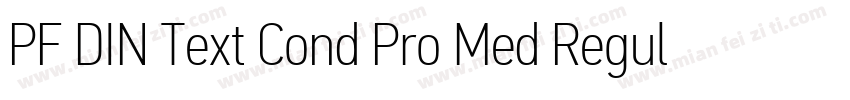PF DIN Text Cond Pro Med Regular字体转换